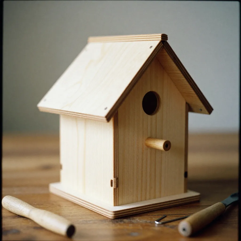 Minimalist wooden desk organizer with compartments