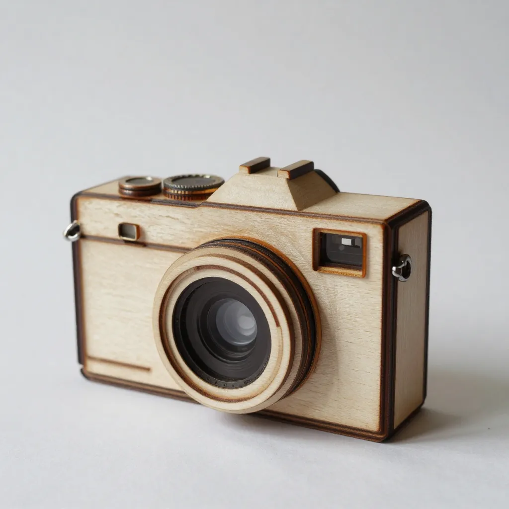 Handmade wooden coaster set with natural finish